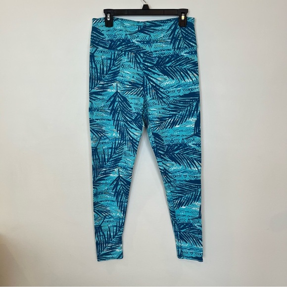 Soft Surroundings Pants - Soft Surroundings Leggings Womens Medium Tropical Blue Green Activewear